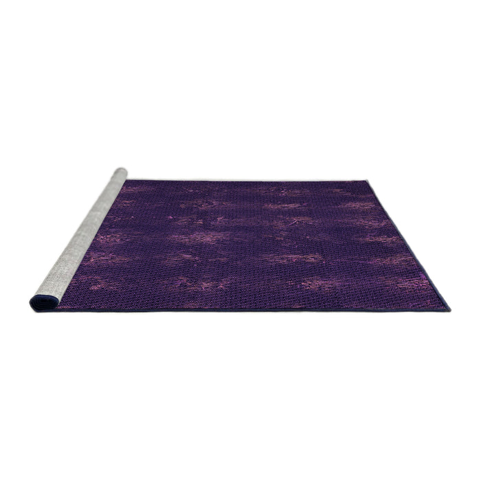 Sideview of Machine Washable Transitional Deep Purple Rug, wshpat1629pur