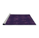 Sideview of Machine Washable Transitional Deep Purple Rug, wshpat1629pur