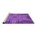 Sideview of Machine Washable Transitional Purple Rug, wshpat163pur