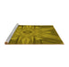 Sideview of Machine Washable Transitional Dark Bronze Brown Rug, wshpat163yw