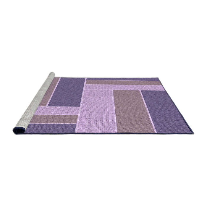 Sideview of Machine Washable Transitional Plum Purple Rug, wshpat1630pur