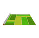 Sideview of Machine Washable Transitional Bright Green Rug, wshpat1630yw