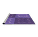 Sideview of Machine Washable Transitional Amethyst Purple Rug, wshpat1631pur