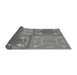 Thickness of Patterned Ash Gray Rug, pat1632gry