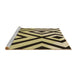 Sideview of Machine Washable Transitional Chocolate Brown Rug, wshpat1634brn