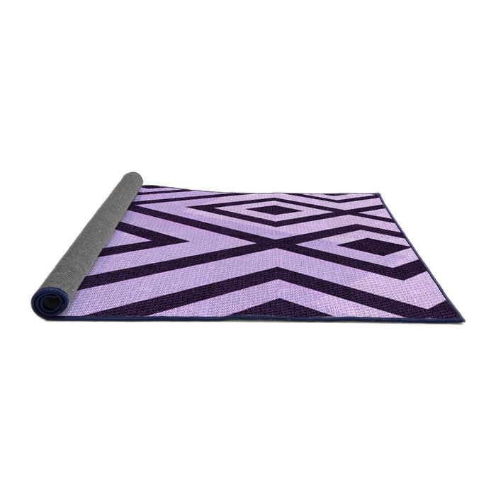 Thickness of Patterned Purple Rug, pat1634pur