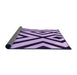 Thickness of Patterned Purple Rug, pat1634pur