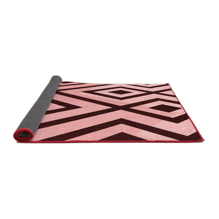 Thickness of Patterned Pastel Pink Rug, pat1634rd
