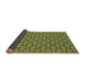 Thickness of Patterned Pistachio Green Rug, pat1635brn