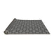 Thickness of Patterned Gunmetal Gray Rug, pat1635gry