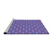 Sideview of Machine Washable Transitional Purple Mimosa Purple Rug, wshpat1635pur