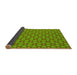 Thickness of Patterned Green Rug, pat1635yw