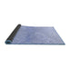 Thickness of Patterned Sky Blue Rug, pat1636blu