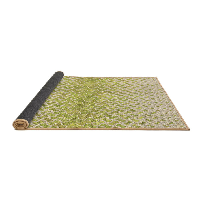 Thickness of Patterned Khaki Gold Rug, pat1636brn
