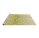 Sideview of Machine Washable Transitional Khaki Gold Rug, wshpat1636brn