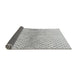 Thickness of Patterned Gunmetal Gray Rug, pat1636gry