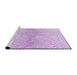 Sideview of Machine Washable Transitional Purple Rug, wshpat1636pur