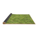 Thickness of Patterned Pistachio Green Rug, pat1637brn