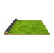 Thickness of Patterned Apple Green Rug, pat1637yw