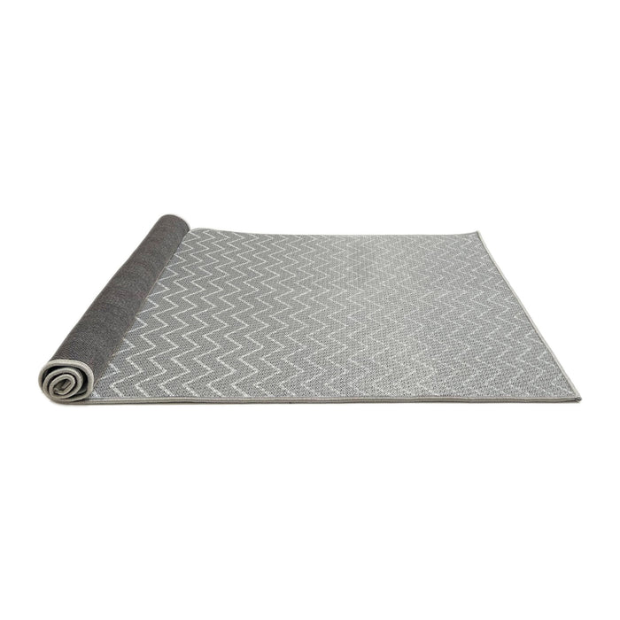 Thickness of Patterned Platinum Silver Gray Rug, pat1638gry