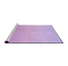 Sideview of Machine Washable Transitional Purple Rug, wshpat1638pur