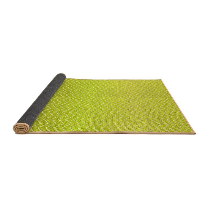 Thickness of Patterned Green Rug, pat1638yw