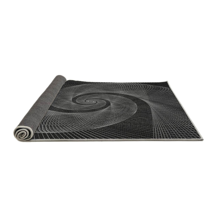 Thickness of Patterned Midnight Gray Rug, pat1639gry
