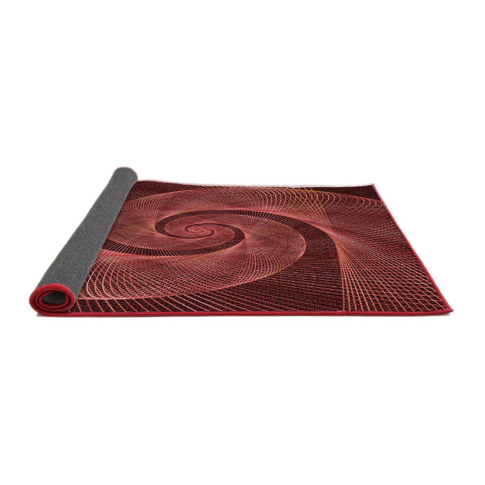 Thickness of Patterned Red Rug, pat1639rd