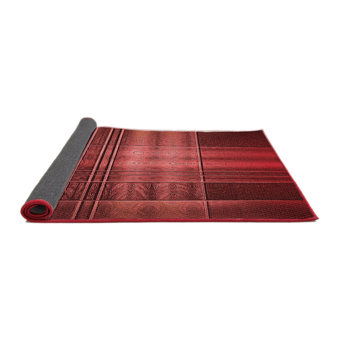 Thickness of Patterned Red Rug, pat164rd
