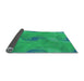 Thickness of Patterned Spring Green Rug, pat1640lblu