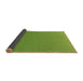 Thickness of Patterned Pistachio Green Rug, pat1641brn