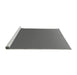 Sideview of Machine Washable Transitional Gunmetal Gray Rug, wshpat1641gry