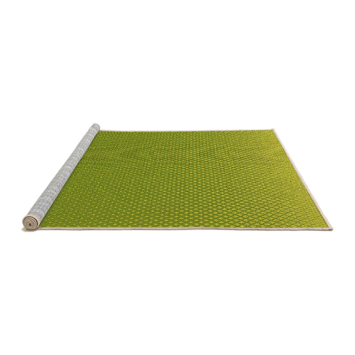 Sideview of Machine Washable Transitional Pistachio Green Rug, wshpat1641org