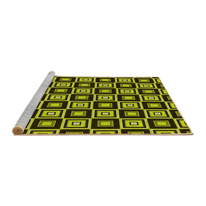 Sideview of Machine Washable Transitional Midnight Gray Rug, wshpat1642yw