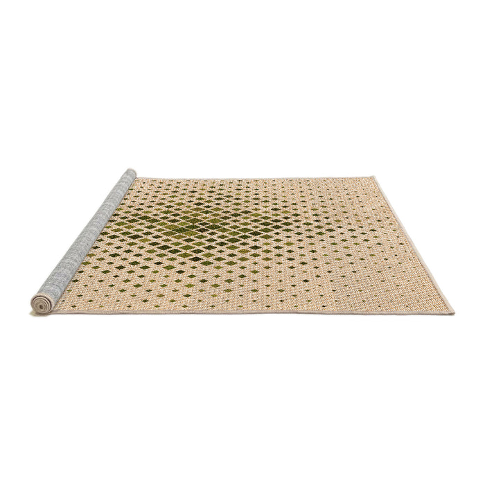 Sideview of Machine Washable Transitional Bronze Brown Rug, wshpat1644org