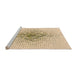 Sideview of Machine Washable Transitional Bronze Brown Rug, wshpat1644org