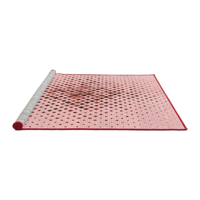 Sideview of Machine Washable Transitional Pink Rug, wshpat1644rd