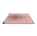 Sideview of Machine Washable Transitional Pink Rug, wshpat1644rd