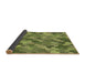 Thickness of Patterned Fern Green Rug, pat1645brn