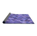 Thickness of Patterned Purple Mimosa Purple Rug, pat1645pur