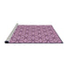 Sideview of Machine Washable Transitional Violet Purple Rug, wshpat1646pur