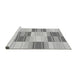 Sideview of Machine Washable Transitional Gray Rug, wshpat1649gry