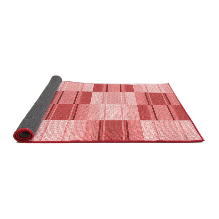 Thickness of Patterned Pastel Pink Rug, pat1649rd