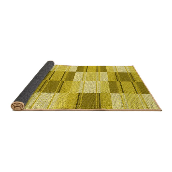 Thickness of Patterned Bold Yellow Rug, pat1649yw