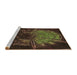 Sideview of Machine Washable Transitional Oak Brown Rug, wshpat165brn