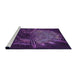 Sideview of Machine Washable Transitional Dark Purple Rug, wshpat165pur