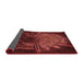 Thickness of Patterned Red Rug, pat165rd