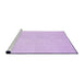 Sideview of Machine Washable Transitional Violet Purple Rug, wshpat1650pur