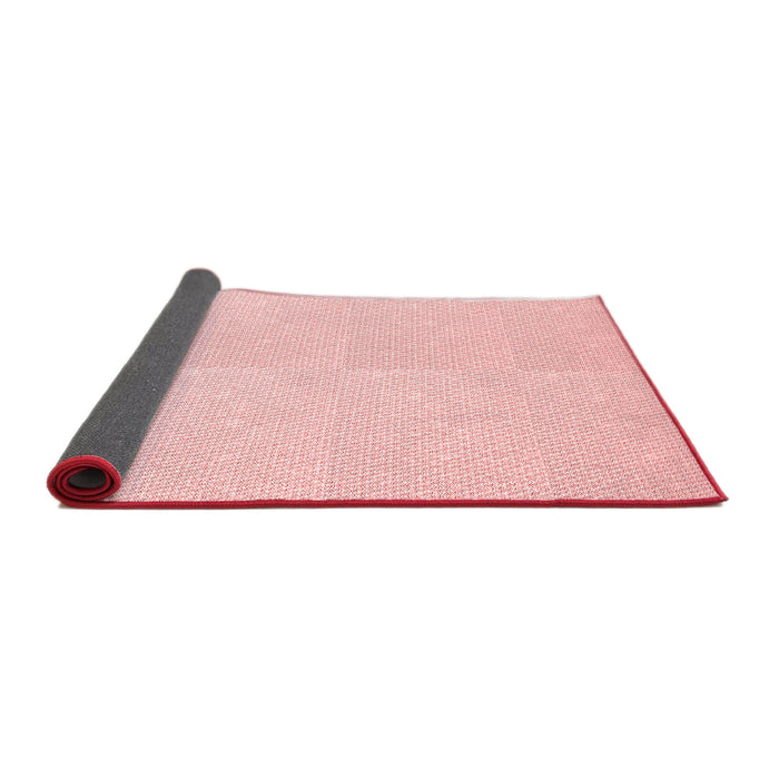 Thickness of Patterned Light Coral Pink Rug, pat1650rd