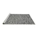 Sideview of Machine Washable Transitional Cloud Gray Rug, wshpat1653gry